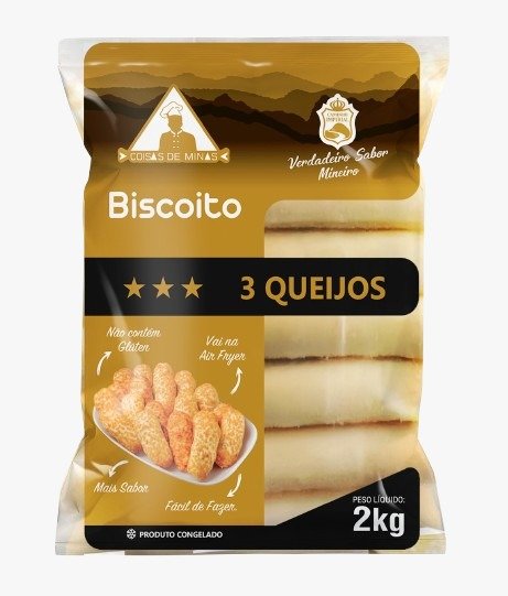 Biscoito 3 Queijos Coisas de Minas